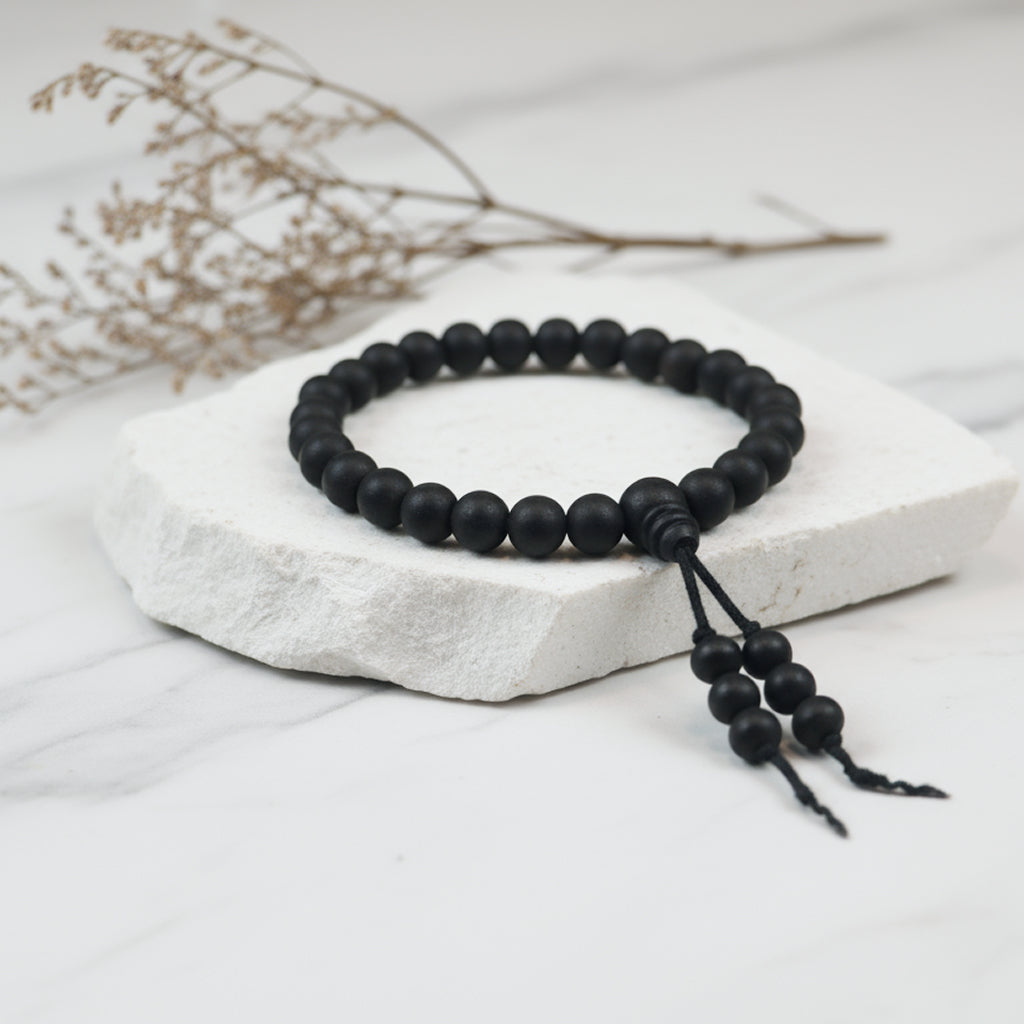 Siddh Karungali Bracelet - 24 Beads, 6mm
